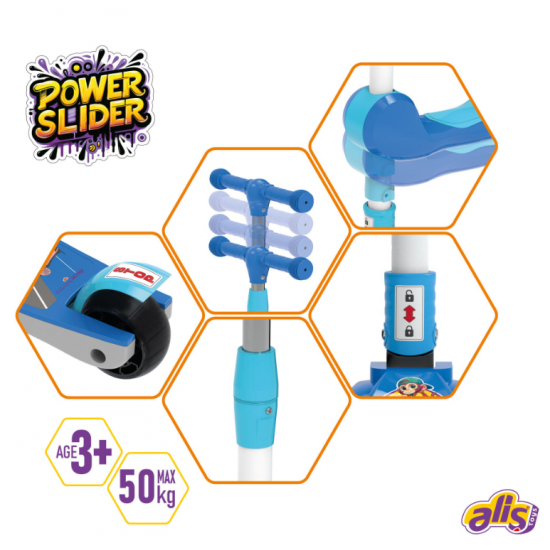 Aliş Power Slider Işıklı & Katlanır Scooter